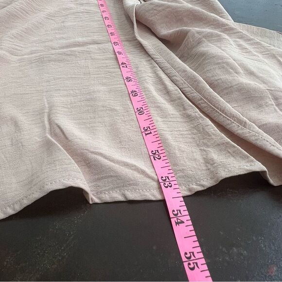 Sleeveless tank Maxi Stretch Pockets Front Slit Relax Earthy Minimalist Dress - Picture 6 of 11